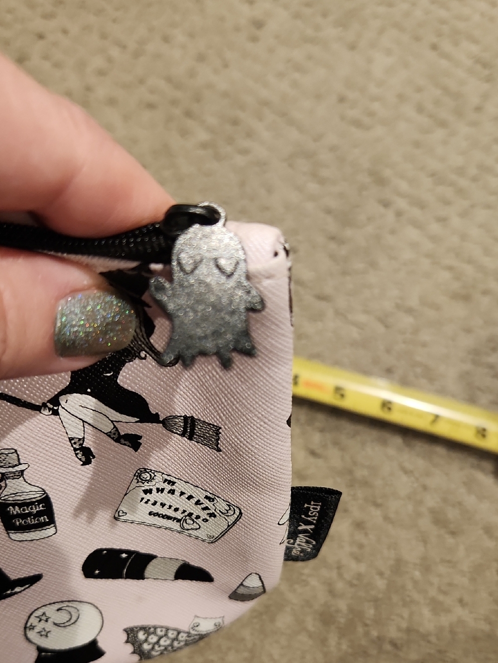 Ipsy Pink Witchy Print Cosmetic Pouch - Picture 5 of 5